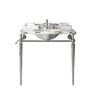 VICI 36" Bathroom Console Sink, Undermount Ceramic Vanity Basin by HouseOfZazla