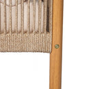 Modern Outdoor Woven Lounge Chair With Solid Wood Frame - Teak by HouseOfZazla