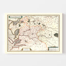 Vintage Map of Saintonge (Xaintonge) France, 1623