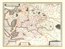 Vintage Map of Saintonge (Xaintonge) France, 1623