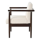 7-Piece Dining Table Set, Mid-Century 71" Rubber Wood