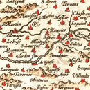 Vintage Map of Gaul Region of France, 1623