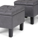 Dover - 3 Piece Storage Ottoman Contemporary Design by Unique Piece Furniture