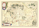 Vintage Map of Isle of France, 1623