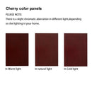 6 Shelf Lighted Corner Curio Cabinet with Adjustable Tempered Glass Shelves and Mirror Back, Cherry