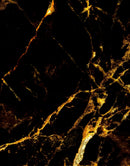 Black and Gold Abstract Marble Stone Peel and Stick Wall Mural.