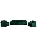 Elegant Oversized Sectional Sofa Set With Deep Seats And Flexible Layout by HouseOfZazla