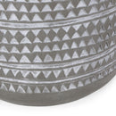 Outdoor Side Table With Cylindrical Shape - White