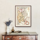 Vintage Map of Boulon & Guines France, 1623