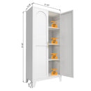 Shapely Doors Cabinet, Metal Storage Cabinet With Doors And Adjustable Shelves by Unique Piece Furniture
