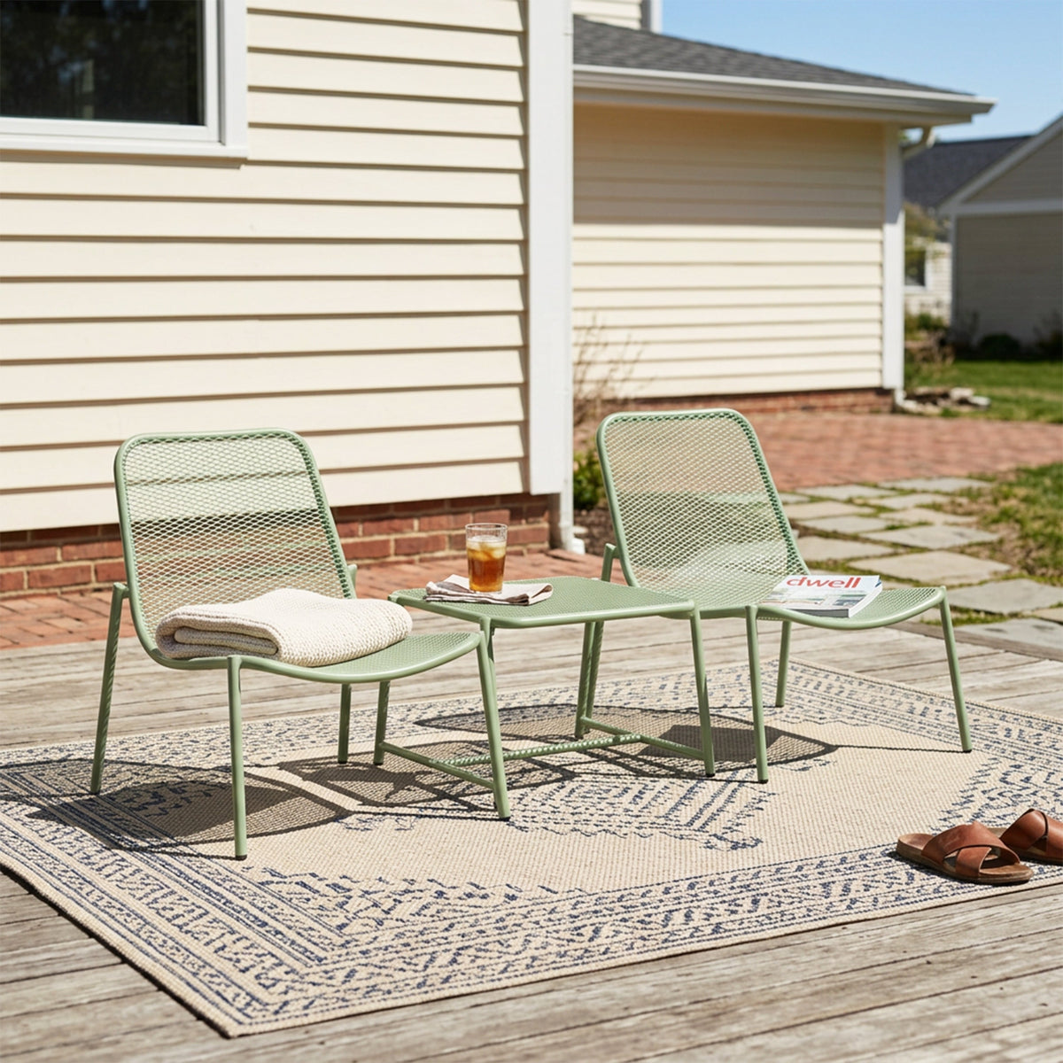 Kincaid Outdoor 3-Piece Conversation Set with Iron Frame, photo 7 of 10