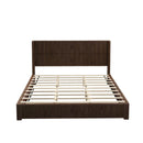 Platform Bed Frame With Headboard, Floor Standing Design by HouseOfZazla