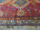 4' X 7' Antique Handmade Tribal Turkish Wool Rug Nice
