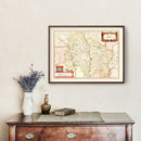 Vintage Map of Quercy France, 1623