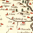 Vintage Map of Quercy France, 1623