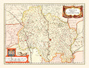 Vintage Map of Quercy France, 1623