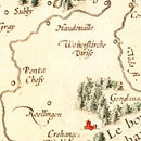 Vintage Map of Lorraine France, 1623