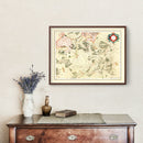 Vintage Map of Lorraine France, 1623