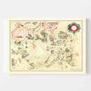 Vintage Map of Lorraine France, 1623