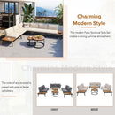 Modern Outdoor Sectional Sofa Set With Nesting Coffee Tables by HouseOfZazla