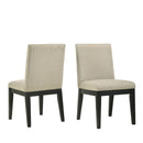 Roundhill Furniture - Rocco Contemporary Solid Wood Dining Chairs (Set of 2) - Beige by HouseOfZazla