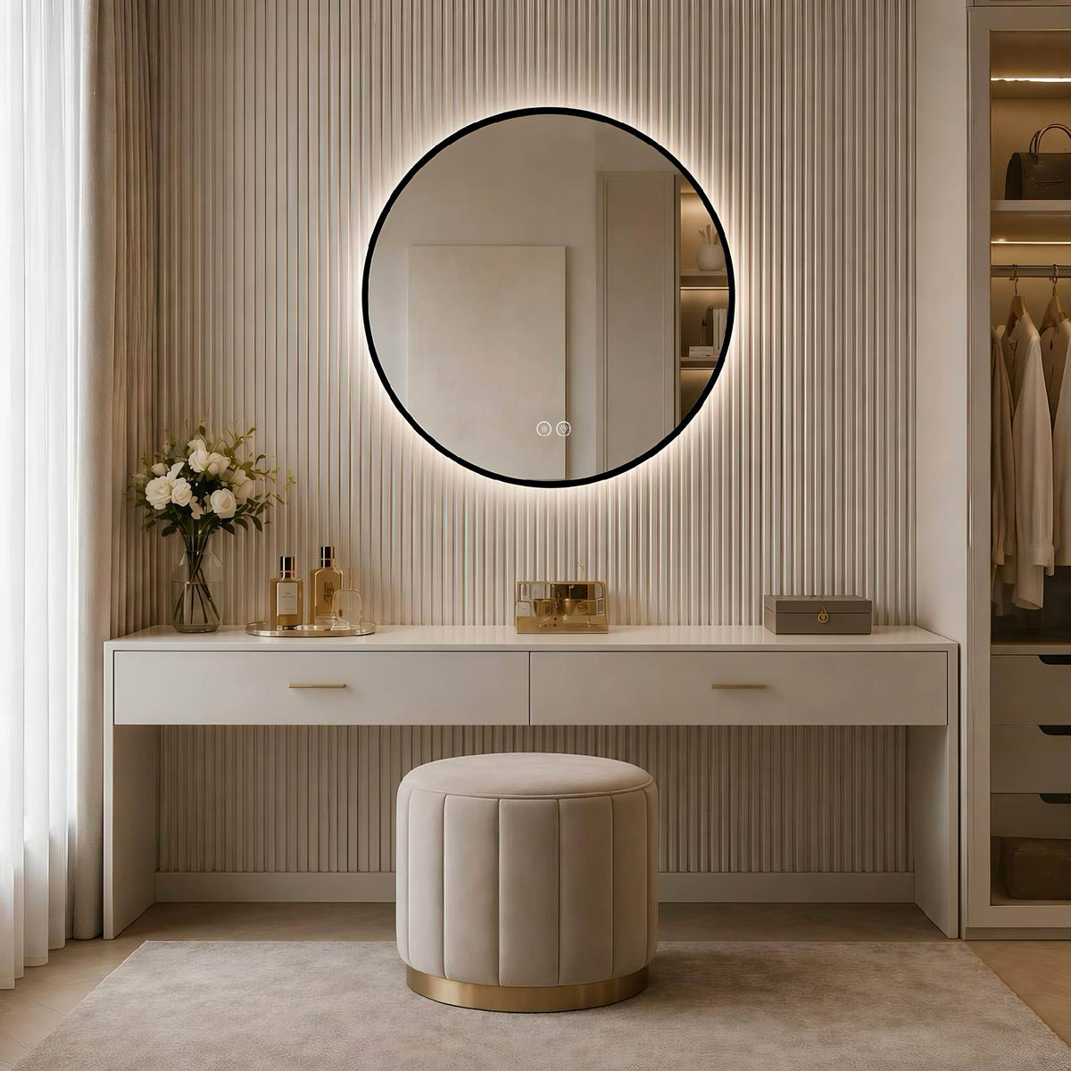 24" Round Bathroom Mirror, photo 2 of 10