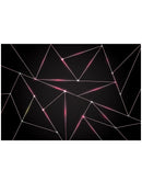 Luxury Polygonal Triangle Pattern Lines Shape. Peel and Stick Wall Mural.