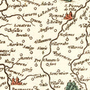 Vintage Map of Switzerland (Das Wiflispurgergou), 1623