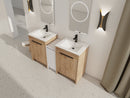 60 Inch Freestanding Bathroom Vanity with Ceramic Sink