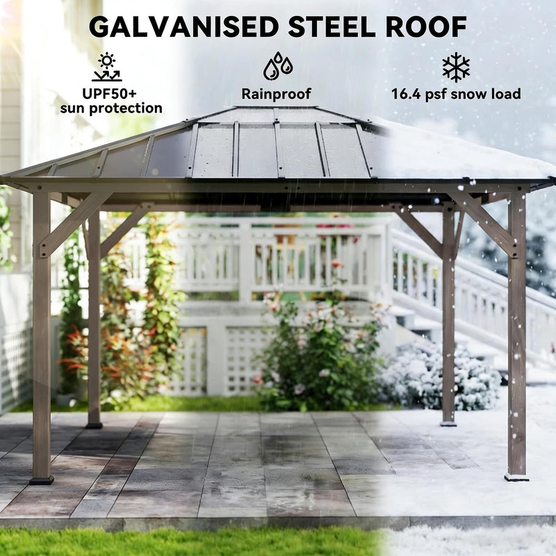 Spacious Outdoor Hardtop Gazebo, photo 6 of 8