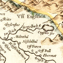 Vintage Map of Switzerland 1623