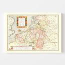 Vintage Map of Belgium 1623