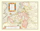 Vintage Map of Belgium 1623