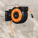 HOMCOM Retractable Air Hose Reel by HouseOfZazla
