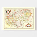 Vintage Map of Flanders 1623