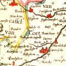 Vintage Map of Flanders 1623