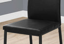 Dining Chair Side Upholstered, For Dining Room (Set of 2) - Black by HouseOfZazla