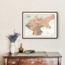 Vintage Map of Prussia, Netherlands & Belgium 1871