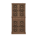 4 Door Cabinet With 1 Drawer, With 4 Adjustable Inner Shelves, Storage Cabinet
