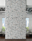 Terrazzo Mosaic Pattern Peel and Stick Wall Paper Mural.