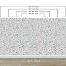 Terrazzo Mosaic Pattern Peel and Stick Wall Paper Mural.