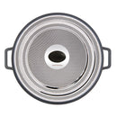 MASTERPAN Nonstick Stovetop Oven Grill Pan & Stainless Steel Lid, Black 12" (30cm)