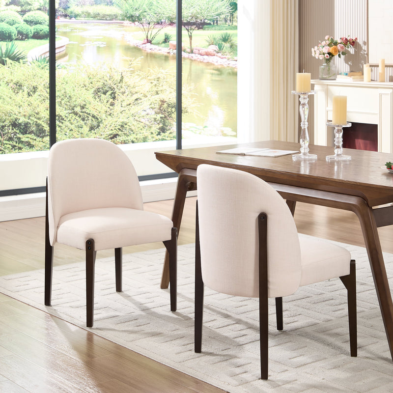Wooden Dining Chairs Set of 2, photo 5 of 10