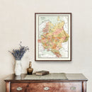 Vintage Map of Russia 1871