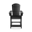 Adirondack Style Counter Chair Stylish HDPE Poly Lumber For Dining, Patio, And Garden Comfort by HouseOfZazla