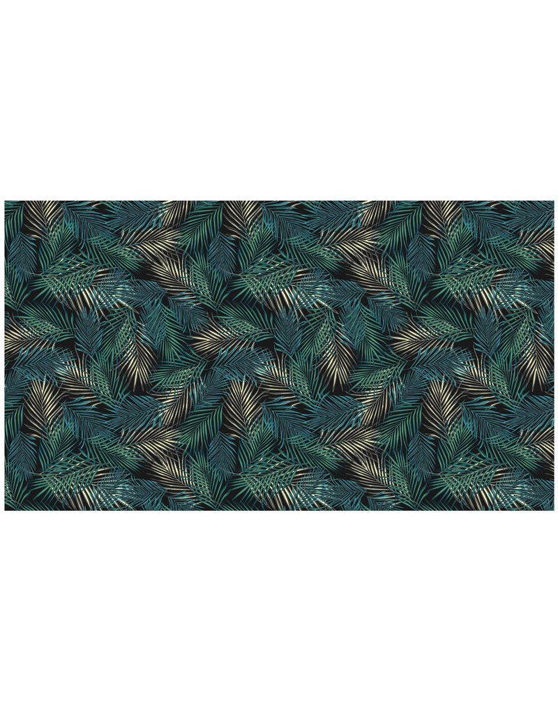 Tropical Palm Leave Pattern Peel and Stick Wall Mural.