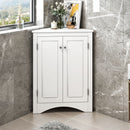 Triangle Bathroom Storage Cabinet With Adjustable Shelves, Freestanding Floor Cabinet For Home Kitchen by HouseOfZazla