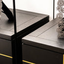Kingsly 21" Wide Contemporary Glam Storage Side Table