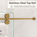 56"-60"W x 72"H Frameless Single Sliding Shower Door by HouseOfZazla