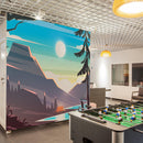 Colorful Colorado Mountain Sunset Mural
